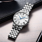Tissot Carson Premium Silver Dial Silver Steel Strap Watch For Men - T122.410.11.033.00