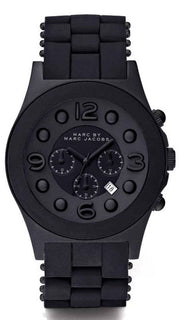 Marc Jacobs Pelly Black Dial Black Silicone Strap Watch for Women - MBM2567