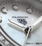 Tag Heuer Aquaracer Professional 200 Quartz Diamond Mother of Pearl Dial Silver Steel Strap Watch for Women - WBP1417.BA0622