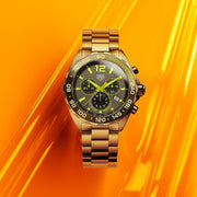 Tag Heuer Formula 1 Chronograph Grey Dial Silver Steel Strap Watch for Men - CAZ101AG.BA0842