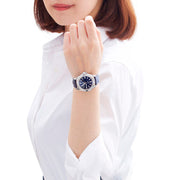 Tag Heuer Aquaracer Quartz Diamonds Blue Dial Blue Nylon Strap Watch for Women - WAY131N.FT6091