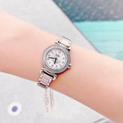 Coach Madison Crystals Silver Dial Two Tone Steel Strap Watch for Women - 14502404