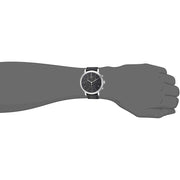 Tissot Carson Premium Chronograph Black Dial Black Leather Strap Watch For Men - T122.417.16.051.00