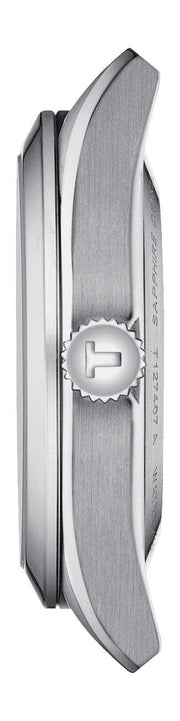 Tissot Gentleman Powermatic 80 Silicium Silver Dial Brown Leather Strap Watch For Men - T127.407.16.031.01