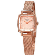 Tissot Lovely Square Lady Quartz Rose Gold Dial Rose Gold Mesh Bracelet Watch For Women - T058.109.33.456.00