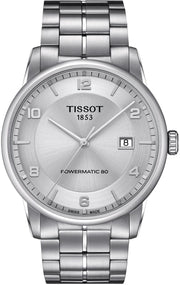 Tissot Luxury Powermatic 80 Silver Dial Silver Steel Strap Watch For Men - T086.407.11.037.00