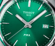 Tissot PRX Green Dial Silver Steel Strap Watch for Women - T137.210.11.081.00