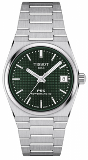 Tissot PRX Powermatic 80 Green Dial Silver Steel Strap Watch for Men - T137.207.11.091.00