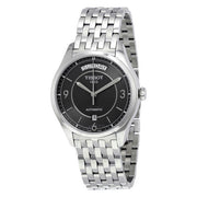 Tissot T Classic T One Automatic Grey Dial Silver Steel Strap Watch For Men - T038.430.11.067.00