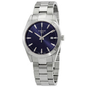 Tissot Gentleman Blue Dial Silver Steel Strap Watch For Men - T127.410.11.041.00