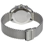 Tissot PR 100 Chronograph Black Dial Silver Mesh Bracelet Watch For Men - T101.417.11.051.01