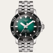 Tissot Seastar 1000 Powermatic 80 Green Dial Silver Steel Strap Watch For Men - T120.407.11.091.01