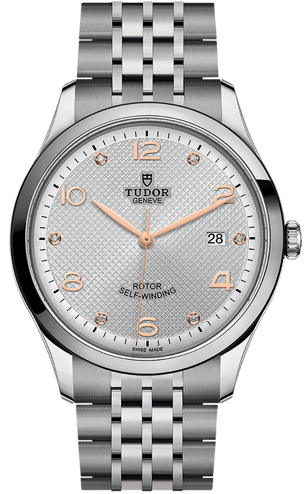 Tudor 1926 Automatic Diamonds Silver Dial Silver Steel Strap Watch for Men - M91650-0003