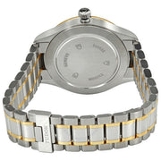 Tudor Style Automatic Black Dial Two Tone Steel Strap Watch for Men - M12713-0005