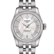 Tissot Ballade Powermatic 80 Automatic Mother of Pearl Dial Silver Steel Strap Watch For Women - T108.208.11.117.00