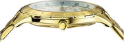Versace Univers Quartz White Dial Gold Steel Strap Watch for Men - VEBK00518