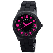 Marc Jacobs Pelly Black Dial Black Silicone Strap Watch for Women - MBM2508