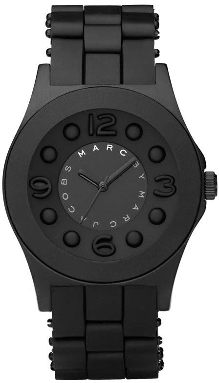 Marc Jacobs Pelly Black Dial Black Silicone Strap Watch for Women - MBM2531