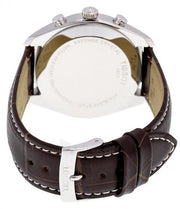 Tissot PR 100 Chronograph Silver Dial Brown Leather Strap Watch for Men - T101.417.16.031.00