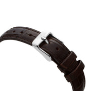Daniel Wellington Classic Petite York White Dial Black Leather Strap Watch For Women - DW00100188