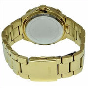 Guess Vista Diamonds Gold Dial Gold Steel Strap Watch for Women - W13573L1