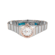 Omega Constellation Quartz Diamonds Mother of Pearl Dial Two Tone Steel Strap Watch for Women - 131.25.25.60.55.001