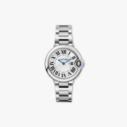 Cartier Ballen Bleu De Cartier Silver Dial Silver Steel Strap Watch for Women - W6920084