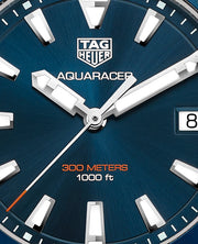 Tag Heuer Aquaracer Blue Dial Blue Rubber Strap Watch for Men - WAY111C.FT6155