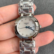 Longines PrimaLuna Mother of Pearl Dial Silver Steel Strap Watch for Women - L8.110.4.87.6