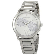 Michael Kors Harman Analog Silver Dial Silver Steel Strap Watch For Women - MK3672