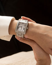 Michael Kors Emery Analog Crystals Silver Dial Silver Steel Strap Watch for Women - MK4648