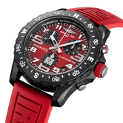 Breitling Endurance Pro Ironman Red Dial Red Rubber Strap Watch for Men - X823109A1K1S1