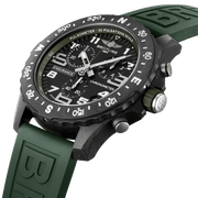 Breitling Endurance Pro Black Dial Green Rubber Strap Watch for Men - X82310D31B1S1