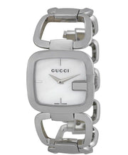 Gucci G-Class Mother of Pearl Dial Silver Steel Strap Watch For Women - YA125404