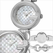 Gucci Guccissima Quartz Silver Dial Silver Steel Strap Watch For Women - YA134511