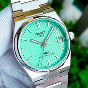 Tissot PRX Powermatic 80 Light Green Dial Silver Steel Strap Watch for Men - T137.207.11.091.01