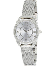 Guess Whisper Silver Dial Silver Mesh Bracelet Watch for Women - W1084L1