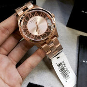 Marc Jacobs Henry Rose Gold Dial Rose Gold Steel Strap Watch for Women - MBM3207